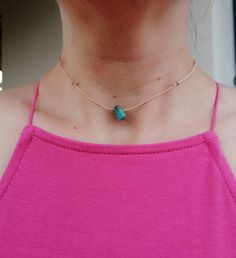 Trendy Turquoise Choker Necklace, Dainty Summer Choker, Adjustable Turquoise Choker With Tiny Beads, Adjustable Turquoise Beaded Choker, Trendy Adjustable Turquoise Choker, Adjustable Turquoise Necklace With Tiny Beads, Dainty Adjustable Turquoise Necklace With Tiny Beads, Adjustable Turquoise Necklace For Festivals, Minimalist Jewelry With Sliding Knot For Summer