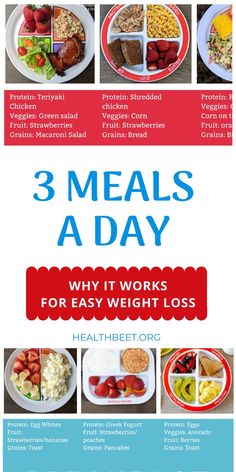 Stop Grazing! Weight loss can be easier if you follow a 3 Meals A day Diet. I have 8 reasons why it's beneficial for your health and waistline. #weightloss #weightlossjourney #balancedeating #cleaneating 3 Day Meal Prep, Meal Prep High Protein, 3 Meals A Day, Meal Prep Plan, Oatmeal With Fruit, Three Meals A Day, Protein Fruit, Chicken Protein