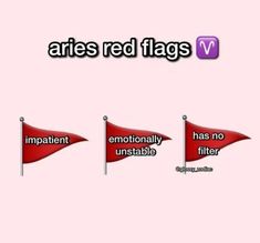 three red flags with the words aris red flags written on them and an arrow pointing to