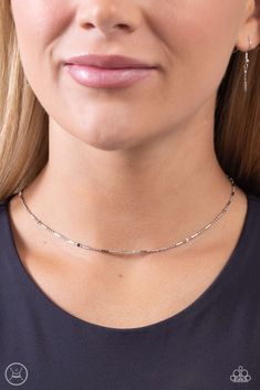 Infused along a dainty silver ball and chain strand, black, gray, and white accents provide a simple pop of color along the collar. Features an adjustable clasp closure.

Sold as one individual choker necklace. Includes one pair of matching earrings. Vintage Paparazzi, Ball And Chain, Simple Pop, Jewelry Catalog, Party Necklace, Vip Group, Silver Choker, Independent Consultant, Paparazzi Accessories