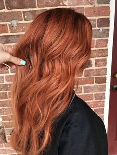 Dimensional Copper Balayage, Copper Dimensional Hair, Dyed Copper Hair, Vibrant Ginger Hair, Honey Ginger Hair, Peach Copper Hair, Cool Copper Hair, Ginger Peach Hair, Red Head Balayage