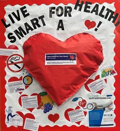 Heart Health Awareness - February Health Bulletin Boards, Heart Health Awareness, Increase Height Exercise, Learning Techniques, Heart Health, Health Awareness, Warning Signs, Human Resources, Nursing School