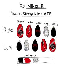 #straykids #nails #ate #straykidsate Skz Nail Ideas, Felix Nails, Stray Kids Dominate Nails, Stray Kids Nails Inspired, Stray Kids Nails Ideas, Ate Nails Skz, Stray Kids Manicure, Skz Inspired Nails