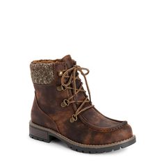 Rustic Round Toe Work Boots For Fall, Rustic Work Boots With Round Toe For Fall, Distressed Brown Boots For Outdoor Fall Activities, Rugged Ankle-high Lace-up Boots For Fall, Muk Luks Boots, Cozy Winter Fashion, Rocky Boots, Sleek Fashion, Lace Boots