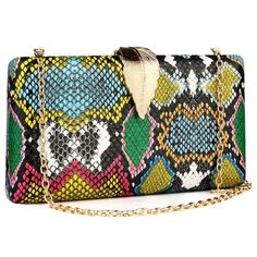 PRICES MAY VARY. Multicolor Snakeskin Wallet: High-quality vegetable leather dinner clutch, suitable for womens and ladies; vintage wild animal snakeskin print; glitter clutch, suitable for weddings, parties and cocktail parties Gorgeous Snakeskin Wallet: This snakeskin handbag is well-made and expensive in appearance. The Snakeskin bag can match almost any outfit. Many people will comment on how special this snakeskin clutch is. Fashion Snakeskin Handbags: Our colorful snakeskin box clutches, s Cheap Multicolor Sequined Bags, Cheap Green Crocodile Pattern Bags, Cheap Crocodile Pattern Shoulder Bag For Parties, Cheap Party Shoulder Bag With Crocodile Pattern, Affordable Party Bag With Crocodile Pattern, Snake Skin Handbag, Snakeskin Purse, Snake Skin Bag, Women Boxing