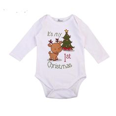 Descriptions: Beautiful and Adorable Comfy and smooth to wear materials: Cotton Gender: Unisex Pattern type: Cartoon Item type: Romper Sleeve length: Long sleeve It is good for all occasions and seasons Not satisfied, we offer 30 days return 100% money back guarantee. Santa Clothes, Babies Christmas, Christmas Baby Romper, Light Clothes, Cartoon Deer, Baby Boy Winter Outfits, Christmas Newborn, Winter Romper, Baby Boy Christmas