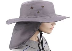 Gray Summer HAT BEACH FISHING HUNTING Hiking w/ Neck Cover Safari Style Style: See picture. SIZE: Adult M/L Size. One Size.  22.8 inches inside-head circumference. On Jan-31-22 at 19:06:44 PST, seller added the following information: Track Page Views With Auctiva's FREE Counter Gray Summer Outdoor Bucket Hat, Gray Wide Brim Bucket Hat For Outdoor, Casual Bucket Hat For Fishing In Spring, Gray Summer Hats For Outdoor Activities, Gray Hats For Summer Outdoor Activities, Spring Bucket Hat For Fishing, Gray Hats For Outdoor Activities In Summer, Casual Bucket Hat For Spring Fishing, Spring Fishing Bucket Hat