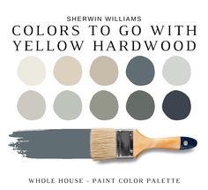 sheryln williams's colors to go with yellow hardwood paint palettes