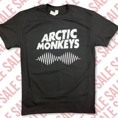 Sizing Available Small - X-Large -100% Cotton -Mens Sizing Regular Fit (Fits Oversized!) * Please Triple Check Your Size & Address Before Ordering! :) Arctic Monkeys Merch, Arctic Monkeys Shirt, Arctic Monkey, Monkeys Band, Artic Monkeys, Custom Tees, Arctic Monkeys, Band Tees, Monkeys