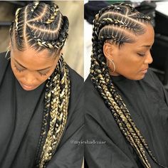 Six Feed Ins Braids, Cross Over Braids, 5 Feed In Braid Styles, Braids French, Cornrows Natural Hair, Cornrows Hairstyles, Cornrows Braids For Black Women