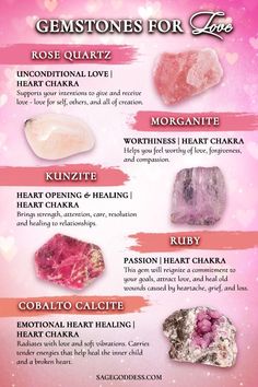 Spice Up Your Love Life, Crystal Cabinet, Gemstones Chart, Displaying Crystals, Magical Stones, Pink Stones, Healing Heart, Magical Gift