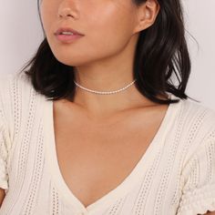 "Perfect Layering Dainty Beaded Freshwater Pearls Choker Necklace  Ideal for worn individually with a minimal look,  or layered together to be stunning and eye catching. ◇ Chain measures approx.: 16\" inches on model ◇This necklace will arrive in an eco-friendly jewelry paper box making it a nice gift to give a friend or keep for yourself. ◆ View more CHOKERS necklaces https://www.etsy.com/shop/EFHANDMADEJEWELRY?section_id=22301146 // LAYERING UP IDEAS// ◇ Gold Ancient Greek Medallion Coin Charm Necklace https://www.etsy.com/hk-en/listing/709905377/gold-coin-necklace-gold-disc-necklace ◆ View ALL ITEMS http://www.etsy.com/shop/eplusfjewelry?ref=si_shop shop policies: https://www.etsy.com/your/shops/EFHANDMADEJEWELRY/policies All designs, images & text copyright ©2023 EFHANDMADEJEWELRY Do n Pearls Choker, Pearl Bead Necklace, Gold Disc Necklace, Gold Coin Necklace, Bead Choker, Boho Choker, Jewelry Pearl, Eco Friendly Jewelry, Pearl Choker Necklace