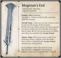 Dnd 5e Magic Greatsword, Dnd Equipment, Dnd Feats, Maps Rpg, Rpg Items