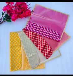 These are a great gifting idea for your suits saree dress shawl or any piece of clothing. The cover has a checkered design at the top of the cover with a transparent sheet at the front of the cover while the back is covered with a cloth material.  The approximate size of the pouch is length 42 cms while the height is 34 cms so you can comfortable pack a suit or saree in it. This item can be matched with our shagun or money wallets available in contrasting or matching colors. pictures have been provided as an example. The saree /suit covers AND money wallets or shagun envelopes are 2 separate listings. These covers are a great idea to organize your own clothing too in your cupboard. Elegant Multicolor Sets With Traditional Drape, Elegant Multicolor Sets For Gift, Elegant Multicolor Sets As Gift, Elegant Multicolor Sets For Gifts, Elegant Multicolor Sets As A Gift, Designer Multicolor Festive Dupatta, Designer Multicolor Traditional Drape Dupatta, Designer Dupatta For Party Festivals, Designer Multicolor Dupatta For Diwali