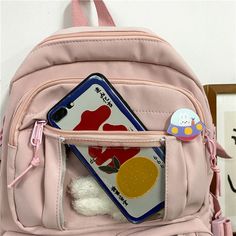 Size: length 30cm, width 12cm, height 41cm Brand Name: CyflymderMain Material: NylonOrigin: CN(Origin)Technics: JacquardGender: WOMENBackpacks Type: SoftbackCapacity: 20-35 LitreInterior: Interior Slot PocketInterior: Interior CompartmentHandle/Strap Type: Soft HandleItem Type: BackpacksDecoration: NoneClosure Type: zipperRain Cover: NoExterior: Silt PocketCarrying System: Arcuate Shoulder StrapLining Material: PolyesterStyle: Preppy StylePattern Type: Solid Kawaii Nylon Travel Backpack, Kawaii Travel Backpack In Nylon, Kawaii Nylon Backpack For Everyday Use, Harajuku Style Nylon Travel Backpack, Cute Nylon Student Backpack, Kawaii Nylon Backpack For Back To School, Harajuku Nylon Travel Backpack, Cute Nylon Backpack For Students, Cute Large Capacity Nylon Backpack