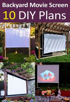 the backyard movie screen 10 diy plans are easy to make and great for entertaining