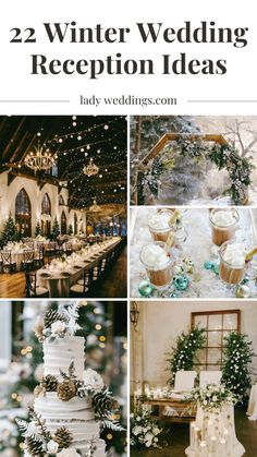 winter wedding reception ideas that are perfect for the bride and groom to have on their wedding day