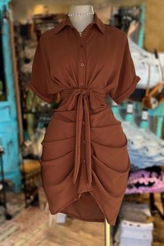 Work Clothes Ideas For Women, Elegant Fashion Casual, Christian Summer Outfits, Styles For Materials, Brown Dress Outfit, Material Styles, Classy Short Dresses, Modest Clothes, Chic Dress Classy