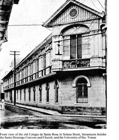 an old black and white photo of a building