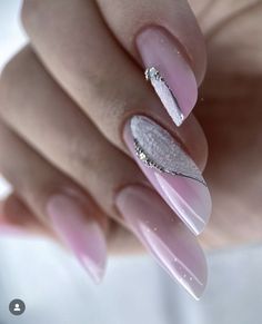 Gel Nail Design, Nails 2020, Nail Shapes, Mani Pedi, Gold Nails