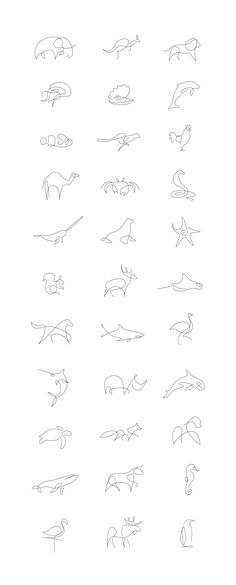 the different types of animals are shown in this drawing lesson, which shows how to draw them