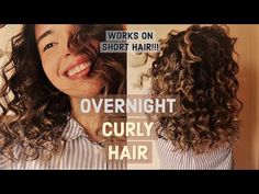 Curls For Short Hair, Short Hair Curls, Small Curls, Hair Without Heat, Curls No Heat, Overnight Curls, Really Short Hair, Curly Hair Photos, How To Curl Short Hair