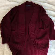 Zesica Burgundy Cardigan Small Never Worn Casual Burgundy Cardigan For Layering, Burgundy Cardigan For Fall Layering, Burgundy Cardigan, Red Purple, Color Purple, Sweaters & Cardigans, Cardigans, Sweaters For Women, Bundles