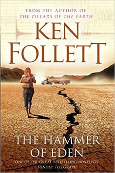 the hammer of eden by ken follett, book cover art for the novel