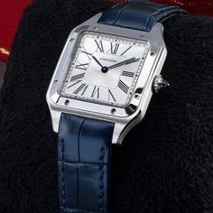 Cartier Santos Dumont WSSA0022 Quartz 43.5x31.4mm Silver Steel - Watch with original box and original papers - 3ATM - Sapphire crystal - 2024 Cartier Santos Dumont, Cartier Santos, Year 2024, Swiss Watches, Steel Watch, Sapphire Crystal, Cartier, Original Box, Sapphire