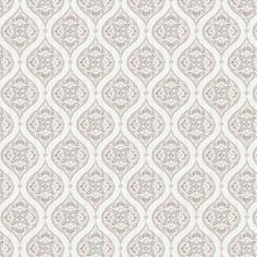 a white and pink wallpaper with an intricate design