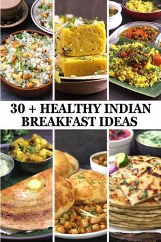 #indianbreakfast #indianrecipes #Indianbreakfastrecipes #Indianfood #vegetarianbreakfast  SOme of the healthy, simple and easy to make vegetraian and vegan Indian breakfast recipes from north and south Indian that includes dosa, idli, poha, paratha, bhature, and more Easy Vegetarian Breakfast Ideas, Indian Pinterest, Breakfast Recipes Indian Veg, Vegetarian Breakfast Ideas, Healthy Indian Breakfast, Indian Breakfast Recipes, Lunch Recipes Indian, South Indian Breakfast Recipes, Easy Breakfast Brunch