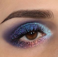 Cute Eye Makeup, Colorful Eye Makeup, Makeup Eyes, Fancy Makeup, Makeup Eye Looks, Eye Makeup Art