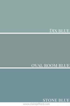 some blue and gray paint colors