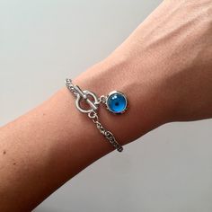 Evil Eye Bracelet, Turkish Eye Bracelet, Nazar Jewelry, Evil Eye Charm, Silver Evil eye Beaded Bracelet #jewelry #bracelet #evileye #nazar #evileyebracelet #nazarbracelet #evileyejewelry #turkisheyebracelet #turkish racelet #greekeyebracelet #greekjewelry #turkishjewelry #turkisheye #silverevileye #evileyecharm #charmbracelet #evileyebeadedbracelet Blue Evil Eye Bracelet With Adjustable Chain, Blue Metal Bracelets With Evil Eye, Blue Metal Bracelet With Evil Eye, Blue Evil Eye Metal Bracelet, Handmade Metal Evil Eye Bracelet, Blue Metal Spiritual Bracelets, Spiritual Blue Metal Bracelets, Blue Metal Evil Eye Bracelet, Metal Evil Eye Bracelet