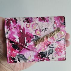 Betsey Johnson Xolana Blush Floral Flap Wallet Pink Pink Rectangular Feminine Wallet, Pink Feminine Rectangular Wallet, Pink Feminine Wallet For Everyday Use, Pink Feminine Wallet For Everyday, Feminine Pink Wallets For Daily Use, Feminine Pink Wallet For Everyday Use, Compact Pink Card Holder For Everyday Use, Feminine Pink Wallet, Chic Pink Coin Purse