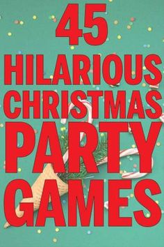 the cover of 45 hilarious christmas party games