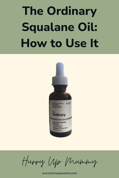 A bottle of The Ordinary Squalane Oil with a dropper cap, displayed against a minimalist background, highlighting its use for hydration and skincare.” Oil For Skin, Oils For Skin, Smooth Texture