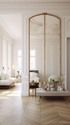 Parisian Interior Design Modern Parisian Interior, Parisian Interior Design, Modern Parisian, Home Decor Living Room, Elegant Living, French House