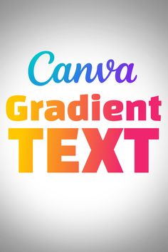 the text canva is written in multicolors