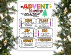 Bright & Cheery Printable Advent Blessings are the perfect little gift. Give these printables to your children, grandchildren, nieces and nephews. Also, perfect for Home School, Sunday School, Camp, and Church! A perfect reminder that you are loved. ⭐You can print as many as you need. ⭐ Includes: 1 pdf page as seen in the listing - full page Advent Blessing   💭 How to Use: 1. Instant download after purchasing 2. Print files out at home or office 3. Cut out and use as you wish 💬 Where's my file? Within minutes of your order and payment, an e-mail will be sent to the address you have associated with Advent Meaning For Kids, Advent Candles Meaning, Christmas Activites, Advent Scripture, Advent Prayers, Kids Advent, Nativity Advent Calendar, Advent Ideas, Candle Reading