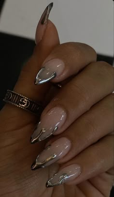 Cheetah Print Nails, Metallic Nails, Minimalist Nails, Dream Nails, Chic Nails, Chrome Nails