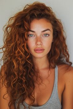 92+ Red Hair Color Ideas and Shades for a Bold, Fiery Look Copper Red Hair Olive Skin, Copper Hair Curly, Beautiful Red Head Woman, Red Head Women, Wavy Auburn Hair, Red Hair Tan Skin, Curly Auburn Hair, Copper Curly Hair, Red Head Model