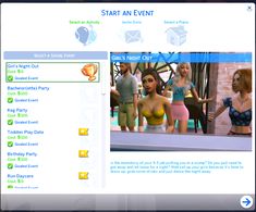 an image of a web page with some people on the screen and one woman in bikinis