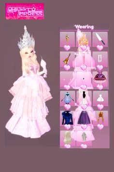 Roblox dti outfit ideas, follow me for more ✨ glinda, wicked dress too impress Glinda Outfit Idea, Dress To Impress Glinda The Good Witch, Glinda Outfit Dti, Dance Moms Dress To Impress, Dress To Impress Fairy Tale, Glinda Dress To Impress, Theatre Dti Outfit, Princess Outfit Dress To Impress, Labyrinth Keepers Dti Outfits