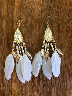 We have a large variety of feather earrings. White Feather Dangle Earrings, Earrings Feather, Beaded Necklaces, Feather Earrings, Mother’s Day, Etsy Earrings, Beaded Necklace, Accessory Gift, Jewelry Necklaces