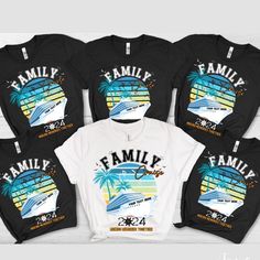 Get ready for your family cruise with our Family Cruise Shirt a fun way to cherish family memories. This matching tshirt is perfect for creating lasting memories and capturing the spirit of your 2024 family vacation with a unique design that showcases your family squad.  Whether you're exploring tropical destinations or enjoying onboard activities, our cruise shirts will make your family stand out in style. These shirts also serve as great souvenirs to commemorate your cruise adventure. Join the Group Cruise Shirts, Group Cruise, Family Cruise Shirts, Cruise Shirts, Women Ski, Ski Sweater, Cruise Shirt, Family Vacation Shirts, Tropical Destinations