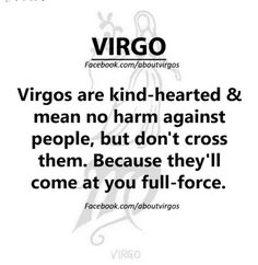 a quote with the words virgo on it