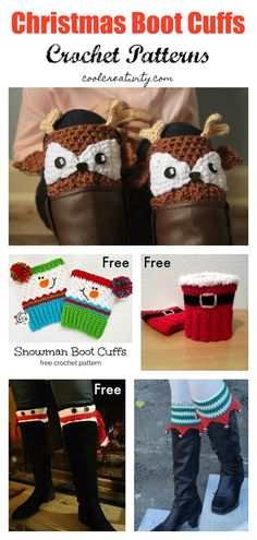 crochet boot cuffs are the perfect christmas gift for someone who loves to knit