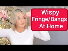 How I Cut a Wispy Baby Fringe/Bangs At Home (Not a hairdresser) - YouTube Diy Feathered Bangs, Whispy Front Bangs Tutorial, How To Cut Wispy Bangs At Home, Whispy Front Bangs Diy, Diy Wispy Bangs, Fringe Bangs Thinning Hair, How To Cut Whispie Bangs, How To Take Care Of Wispy Bangs, How To Cut Wispy Bangs Tutorial