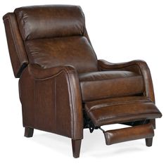 the reclining chair is made from leather